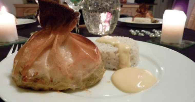 Aumonière de saumon
