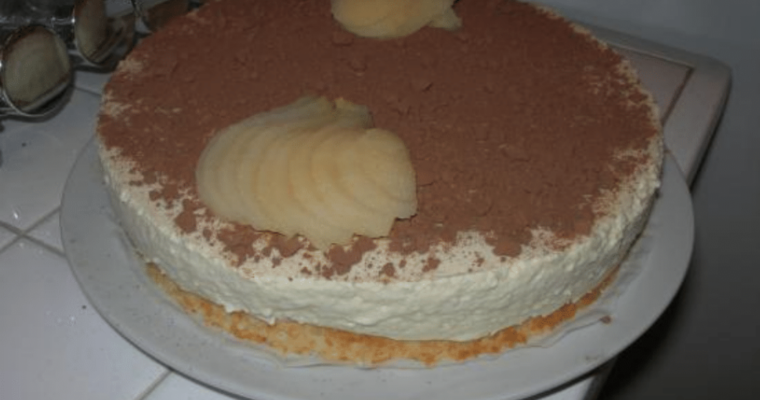 Bavarois poire belle Hélène
