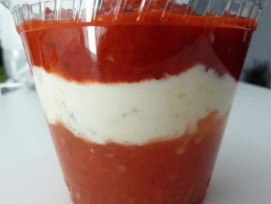 Verrine des anges rouges