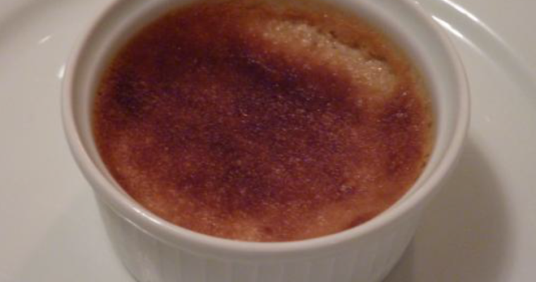 Crème brûlée au thé
