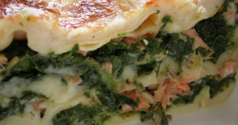 Lasagnes saumon épinard
