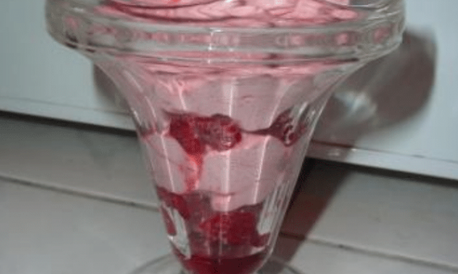 Mousse de framboise