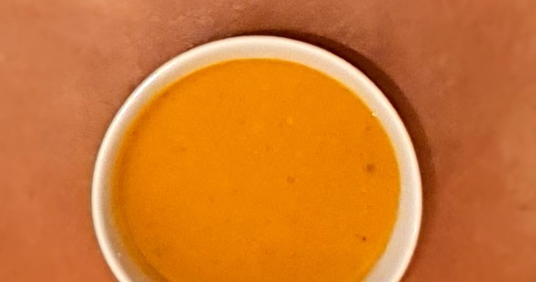 Soupe potimarron marron noisette
