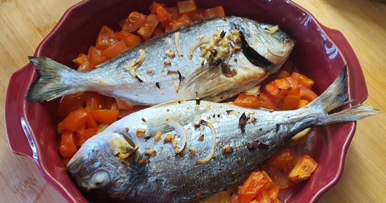 Poisson au four