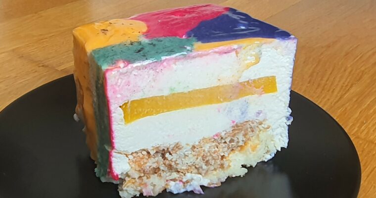 Entremet coco mangue passion
