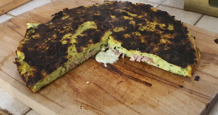Croque monsieur de courgettes