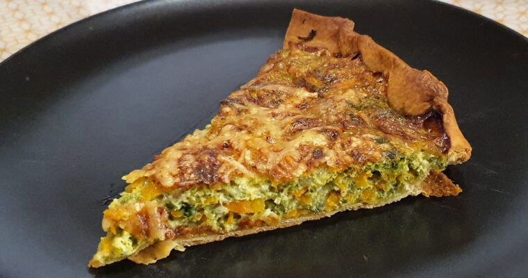 Quiche légumes comté