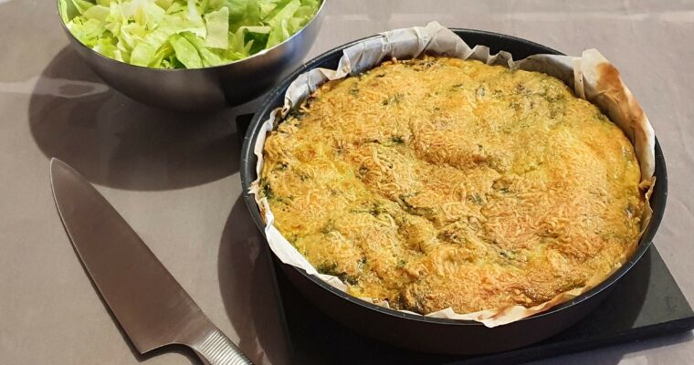 Quiche de légumes au comté