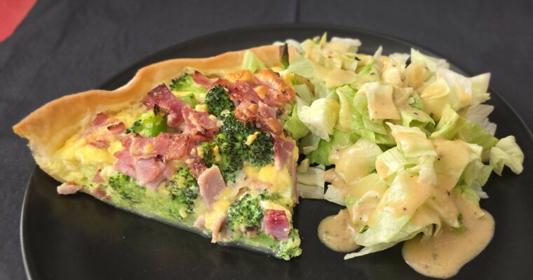 Quiche brocoli jambon